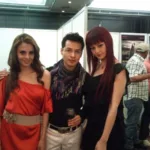 Alejandro londoño con Marisol Suárez y Scarlet Lipnik en cóctel en hotel Intercontinental